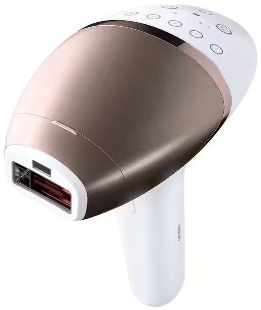 Фотоепілятор Philips Lumea IPL 9900 Series, акумуляторний , кіл-ть спалах.-450000, 2-4 см2, насадок-3, футляр, біло-золотий