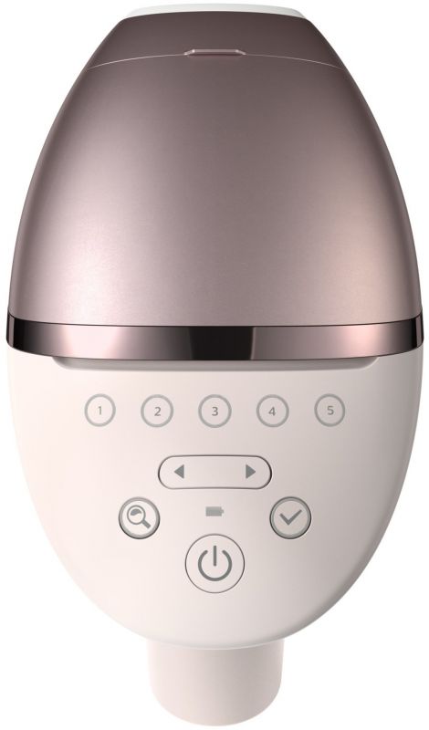 Фотоепілятор Philips Lumea IPL 9900 Series, акумуляторний , кіл-ть спалах.-450000, 2- 4 см2, насадок-4, футляр, рожевий