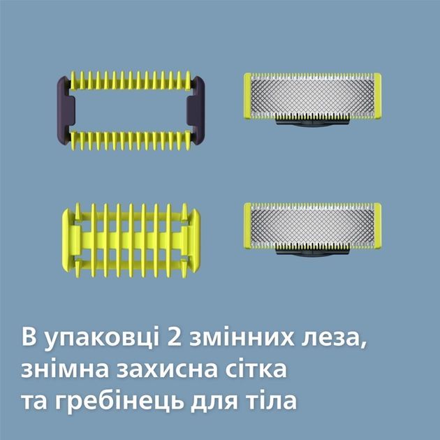 Змінні леза Philips OneBlade Face + Body QP620/50