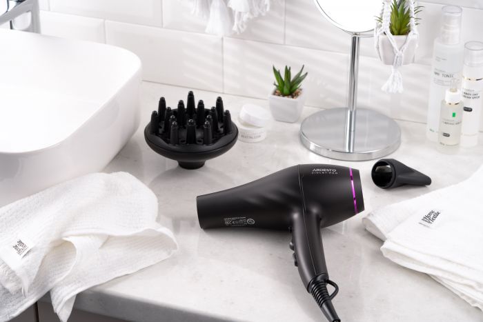 Фен ARDESTO Violet PRO HD-Y222PRO, 1850-2200Вт, 2 швидкості, 3 темп.режима, дифузор, чорний