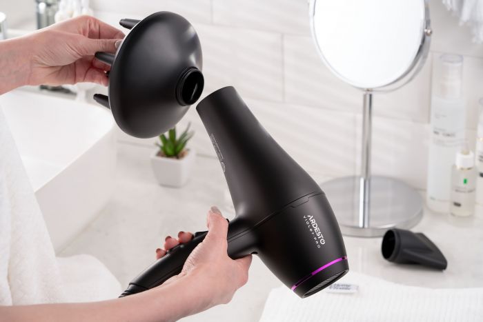 Фен ARDESTO Violet PRO HD-Y222PRO, 1850-2200Вт, 2 швидкості, 3 темп.режима, дифузор, чорний