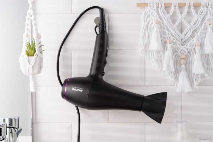 Фен ARDESTO Violet PRO HD-Y222PRO, 1850-2200Вт, 2 швидкості, 3 темп.режима, дифузор, чорний
