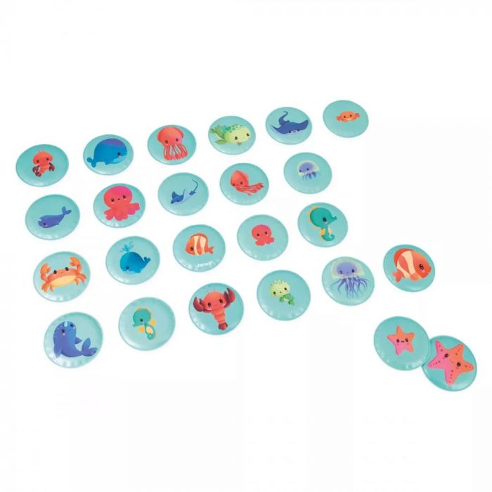 Гра-мемо для купання Janod Дитинчата тварин 24 ел