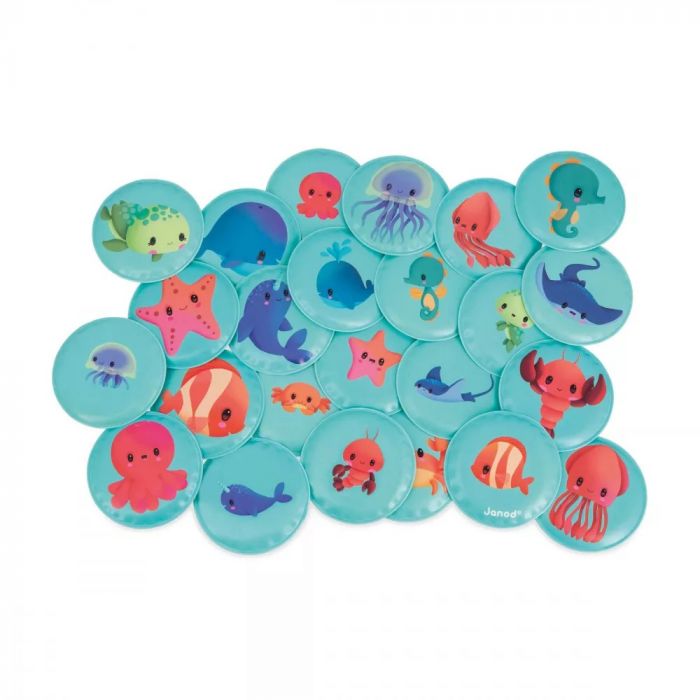 Гра-мемо для купання Janod Дитинчата тварин 24 ел