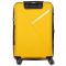 Валіза пластикова, 2E, SIGMA EXP, середня з розширенням, 4 колеса, жовта