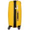 Валіза пластикова, 2E, SIGMA EXP, середня з розширенням, 4 колеса, жовта