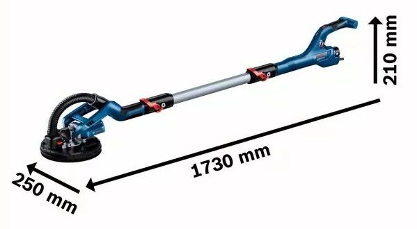 Шліфувальна машина для стін та стелі Bosch GTR 550, 550 Вт,340-910 об/хв, 225мм, 4.8 кг