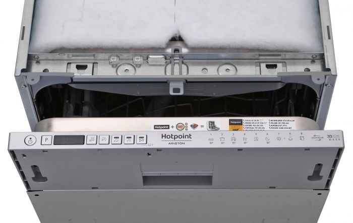 Посудомийна машина Hotpoint вбудовувана, 10компл., A++, 45см, дисплей, 3й кошик, білий