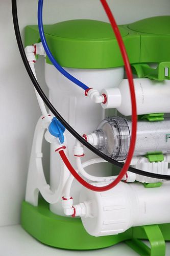 Фільтр зворотного осмосу Ecosoft P'URE Balance, мембрана 75gpd DuPont, картридж Balance збагачує воду кальцієм і магнієм, дренаж 1:1