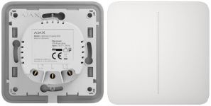 Вимикач двоклавішний Ajax LightSwitch білий