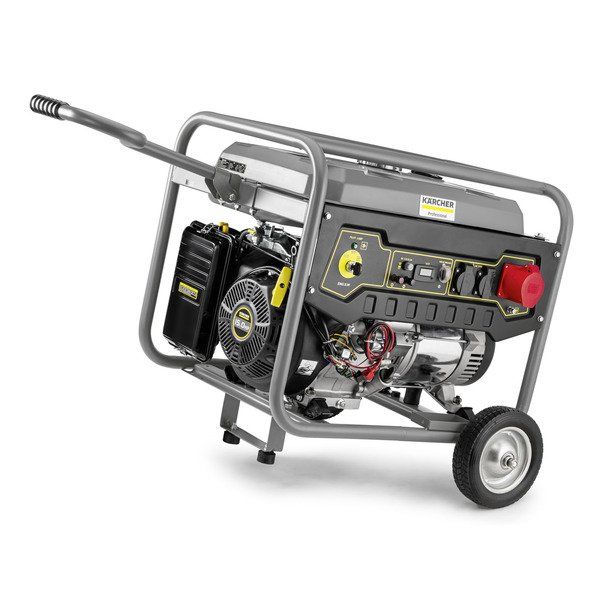Генератор Karcher PGG 8/3 бензиновий, 380В (+230В), електростарт, max 7.5кВт, AVR + Мінімийка високого тиску Karcher K5, 145 бар, 2.1кВт