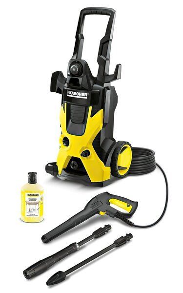 Генератор Karcher PGG 8/3 бензиновий, 380В (+230В), електростарт, max 7.5кВт, AVR + Мінімийка високого тиску Karcher K5, 145 бар, 2.1кВт