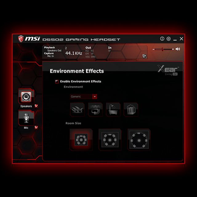 Гарнiтура MSI DS502 GAMING Headset
