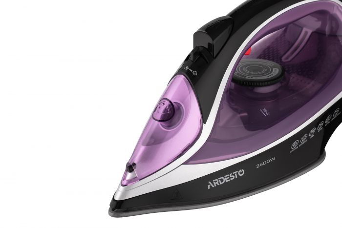 Праска ARDESTO IR-B2234, 2400Вт, 350мл, паровий удар-120гр, керам. підошва, фіолетово-чорний