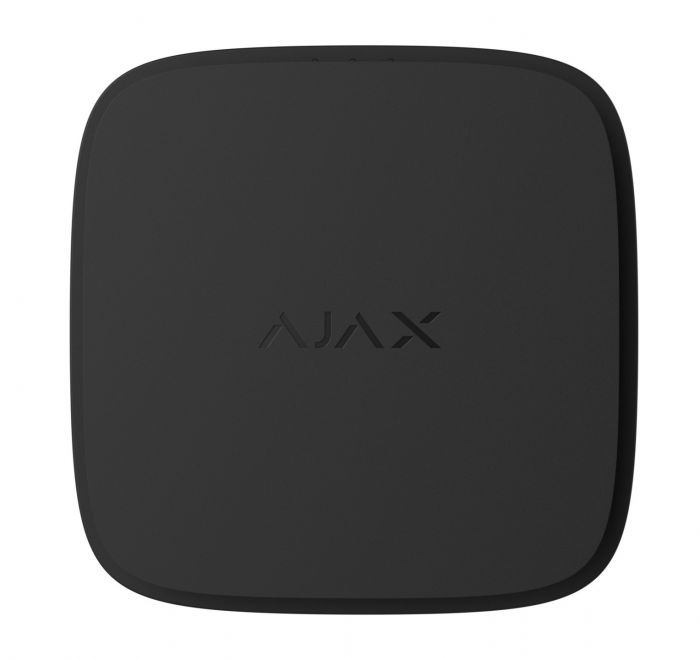 Датчик диму та температури Ajax FireProtect 2 RB Heat Smoke Jeweler, змінна батарея, бездротовий, чорний