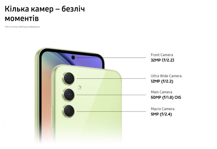 Смартфон Samsung Galaxy A54 5G (A546) 6/128GB 2SIM White