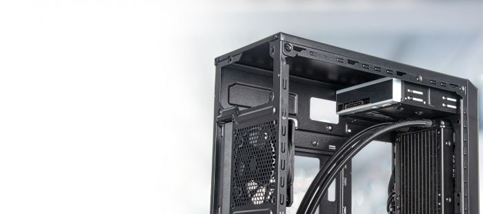 Корпус SilverStone  FARA FA311-B, без БЖ, 2xUSB3.0, 1xUSB2.0, Steel Side Panel, mATX, Black