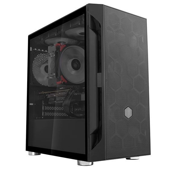 Корпус SilverStone FARA FAH1MB-G, без БЖ, 1xUSB3.0, 2xUSB2.0, 1x120mm Black fan, TG Side Panel, mATX, Black