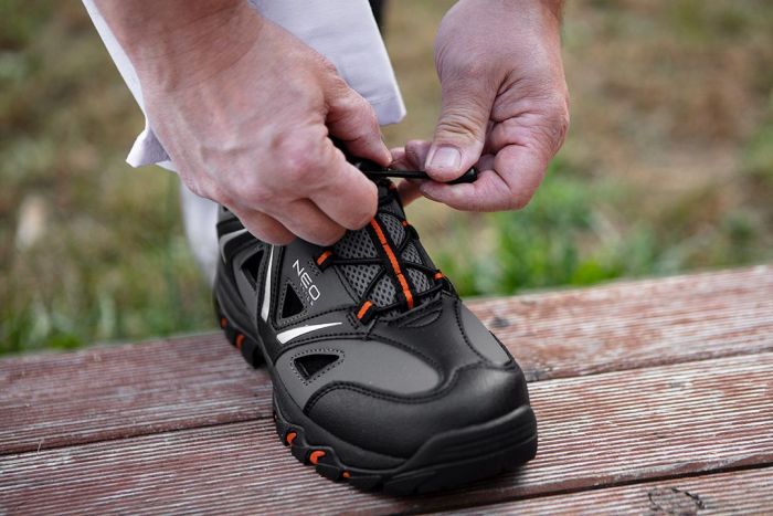 Кросівки робочі Neo Tools, легкі, дихаючі, підошва EVA з гумовим покриттям, клас захисту OB, SRA, р.45