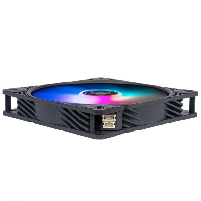 Корпусний вентилятор SilverStone Shark Force SF140B ARGB, 140mm, 2200rpm, 4pin PWM, 4-1 pin ARGB (5V LED), 38.3dBa