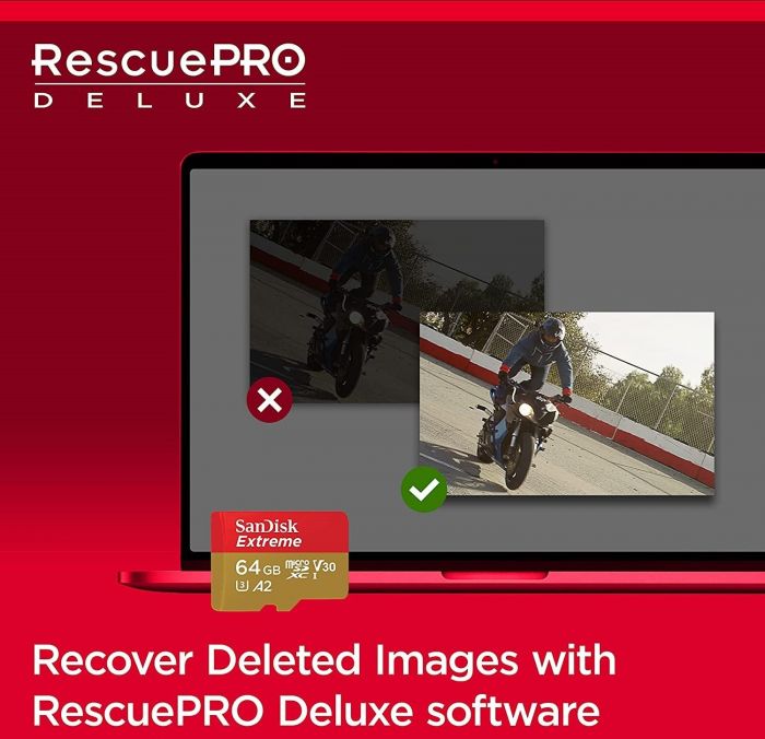 Карта пам'яті SanDisk microSD  256GB C10 UHS-I U3 R190/W130MB/s Extreme V30 + SD