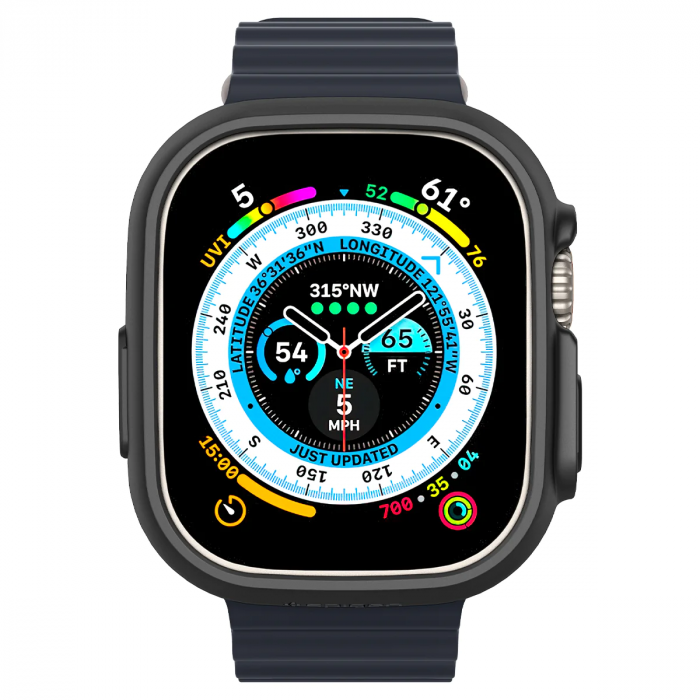 Чохол-накладка Spigen для Apple Watch Ultra (49mm) Thin Fit, Black