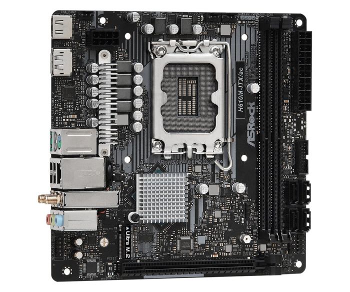 Материнська плата ASRock H610M-ITX/AC s1700 H610M 2xDDR4 HDMI mATX