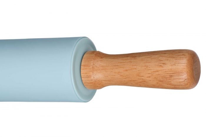 Скалка для тіста ARDESTO Tasty baking, 43.5см, силікон, дерево, блакитний