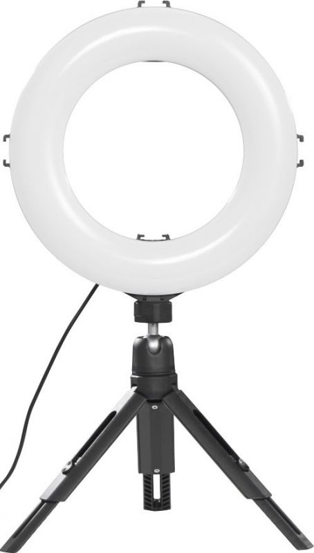 Штатив зі світлодіодним кільцем Hama SpotLight Smart 80 V2 BT Black