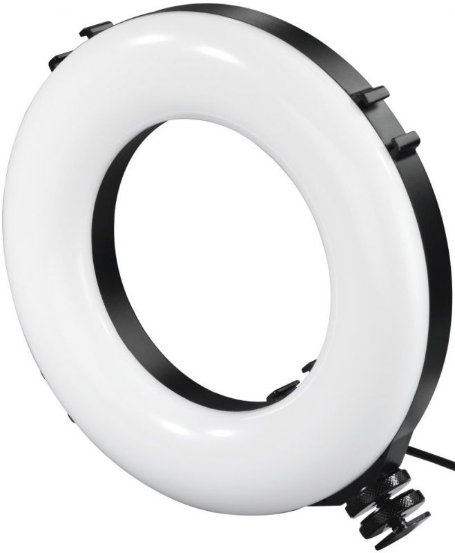 Штатив зі світлодіодним кільцем Hama SpotLight Smart 80 V2 BT Black