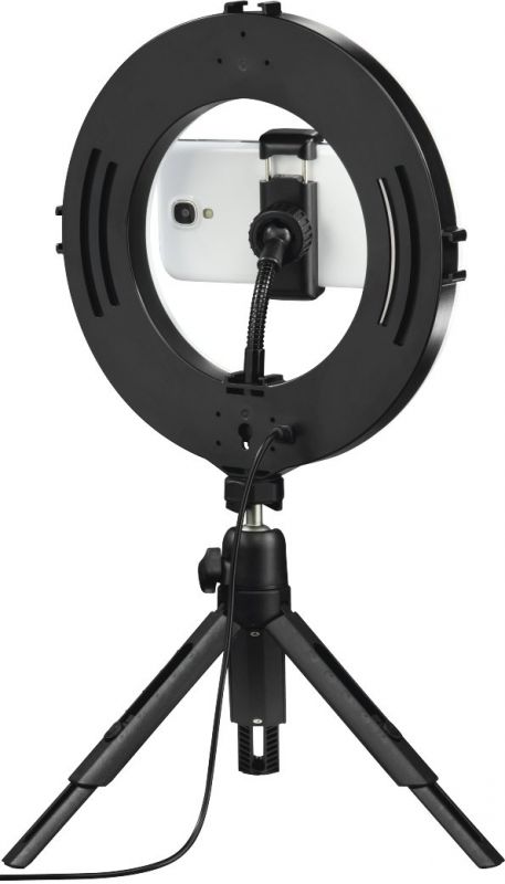 Штатив зі світлодіодним кільцем Hama SpotLight Smart 80 V2 BT Black