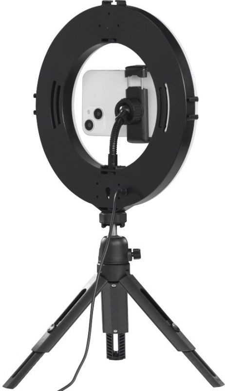 Штатив зі світлодіодним кільцем Hama SpotLight Smart 80 V2 BT Black