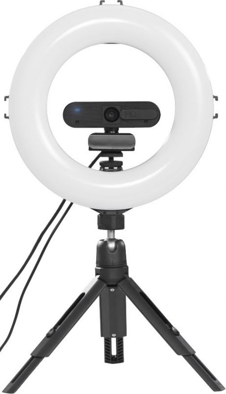 Штатив зі світлодіодним кільцем Hama SpotLight Smart 80 V2 BT Black