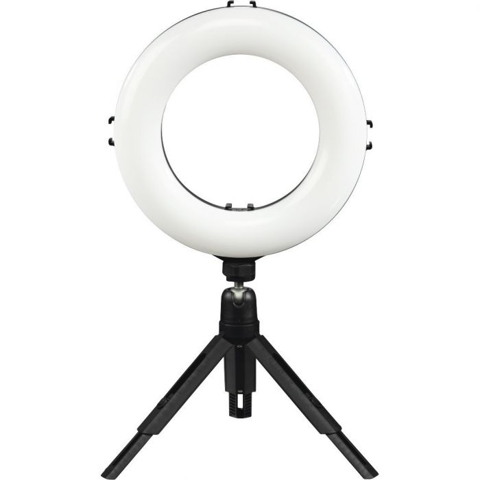 Штатив зі світлодіодним кільцем Hama SpotLight Smart 80 V2 BT Black