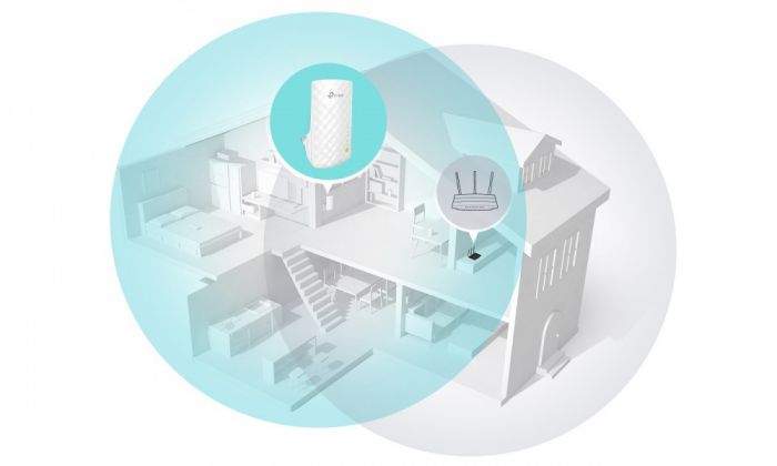 Повторювач Wi-Fi сигналу RE220 AC750 1xFE LAN