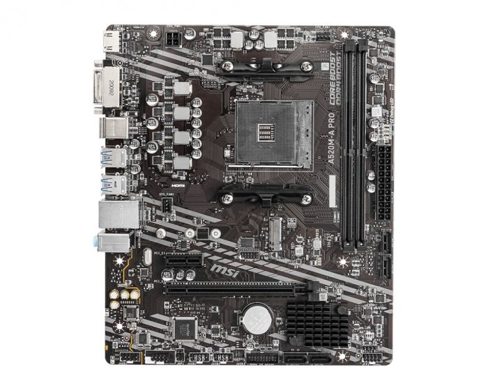 Материнcька плата MSI A520M-A PRO sAM4 A520 2xDDR4 HDMI DVI mATX