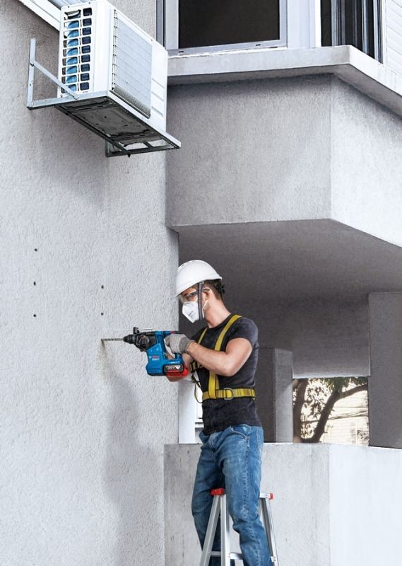 Перфоратор Bosch GBH 187-LI Professional акумуляторний, 18 В, SDS-Plus, 2.4 Дж, 980 об/хв, 2.9 кг, без АКБ та ЗП