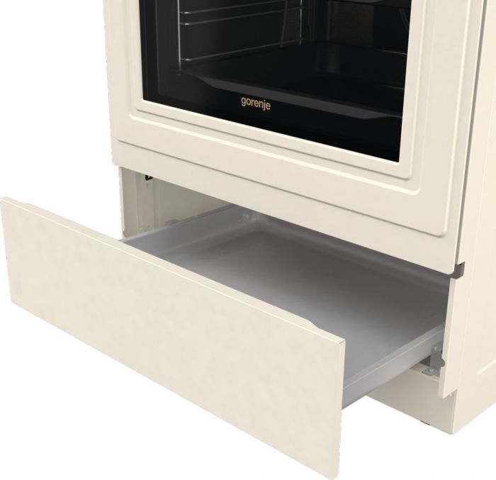 Плита Gorenje електрична склокерамічна, 70л, 50x60см, бежевий