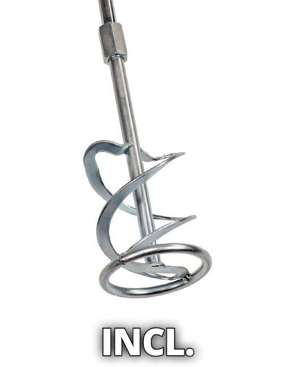 Міксер будівельний акум Einhell TE-MX 18 Li - Solo, 18В, PXC, М14, 0-620 об/хв, 1.9 кг (без АКБ і ЗП)