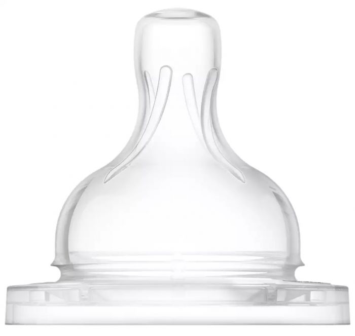 Соска Philips Avent силіконова Анти-колік , 6 міс+ ., 2 шт, швидкий потік