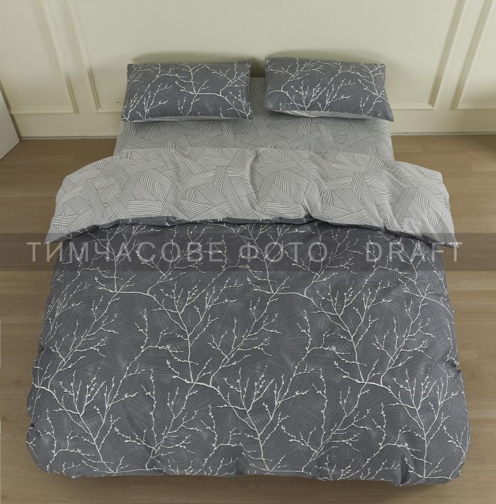 КПБ 2,0сп Ardesto Gloria, підковдра 200х220см, простирадло 230х240см, наволочки (2) 50х70см, 100% бавовна, сатин, блакитний