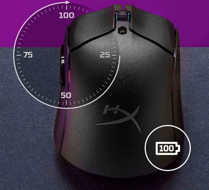 Миша HyperX Pulsefire Haste 2 WL, Black
