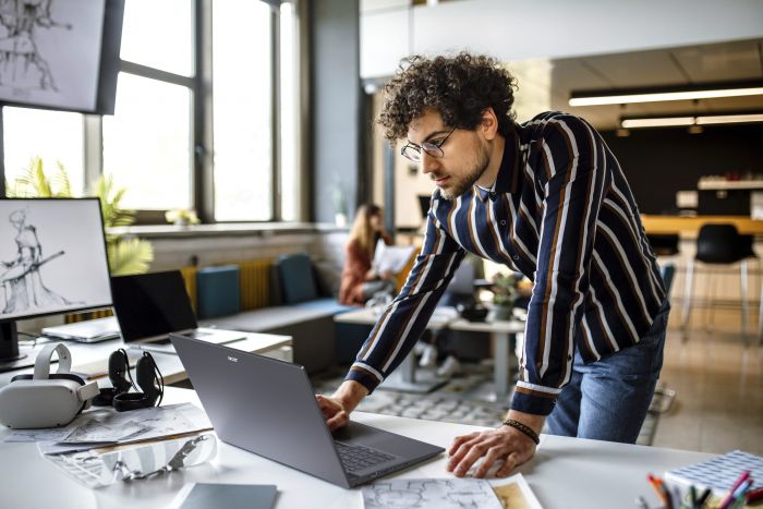 Ноутбук Acer Swift X SFX14-71G 14.5" 2.8K OLED, Intel i7-13700H, 32GB, F1TB, NVD4050-6, Win11, сірий