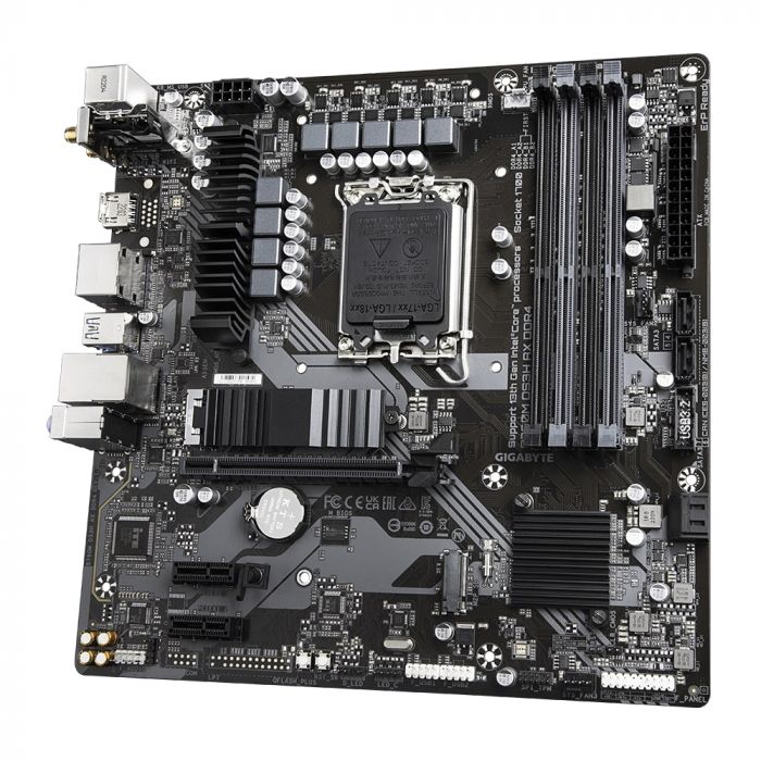 Материнська плата GIGABYTE B760M DS3H AX DDR4 s1700 B760 4xDDR4 M.2 HDMI DP mATX