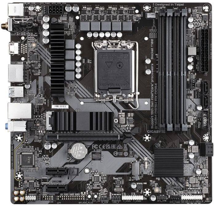 Материнська плата GIGABYTE B760M DS3H AX DDR4 s1700 B760 4xDDR4 M.2 HDMI DP mATX