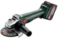 Шліфмашина кутова акумуляторна Metabo W 18 L 9-125, 125мм, Li-Power, 2*18В, 4Аг, 8500об/хв, М14, 2.3кг