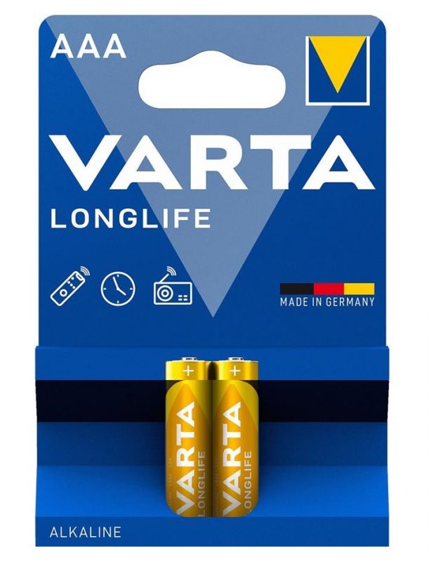 Батарейка Varta Longlife лужна AAA блістер, 2 шт