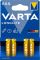 Батарейка Varta Longlife лужна AAA блістер, 4 шт
