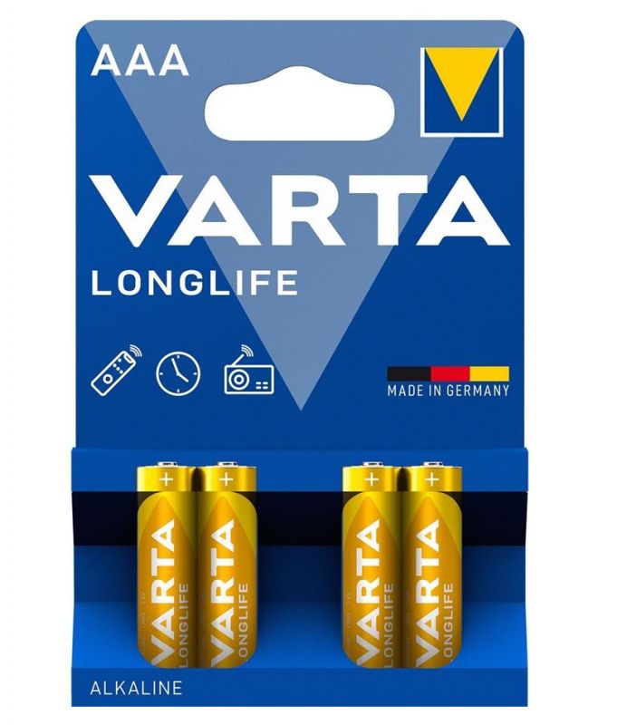 Батарейка Varta Longlife лужна AAA блістер, 4 шт