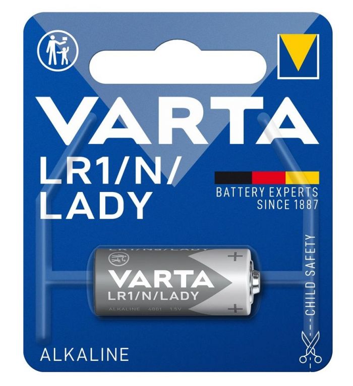 Батарейка Varta лужна LR1(910А, MN9100)  блістер, 1 шт